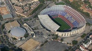 Imagen aérea del Camp Nou, el estadio del F.C. Barcelona. Foto: fcbarcelona.es